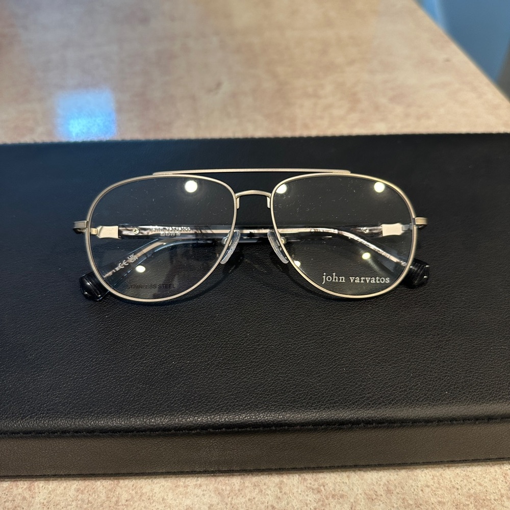 John Varvatos VJV192 57-14-145 Silver Glasses